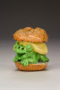 Frog Sandwich, David Gilhooly, Sculpture, University of Wyoming Art Museum