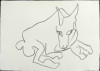 Double Dog, Joan Jonas, Drawing, New Mexico Museum of Art, Museum of New Mexico