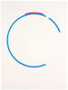 Blue and Red Incomplete Neon Circles, Stephen Antonakos, Drawing, Blanton Museum of Art, University of Texas at Austin