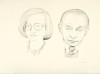Untitled (portrait of the Vogels), Daryl Trivieri, Drawing, Blanton Museum of Art, University of Texas at Austin