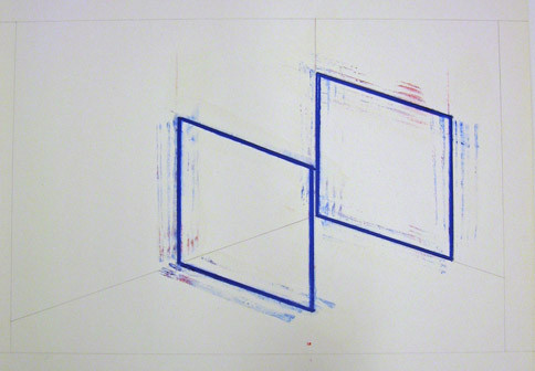 Incomplete Cube Inside Corner Neon [two of six]
