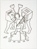Decoration Day, Mark Kostabi, Drawing, Phoenix Art Museum