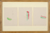 Drawings Concerning Munster Piece, Richard Tuttle, Watercolor, University of Wyoming Art Museum