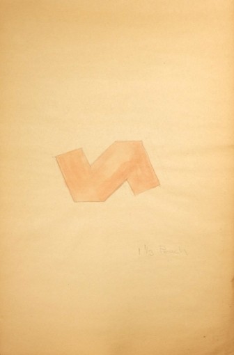 Study for Cloth Piece, Pale Orange Ten-Sided