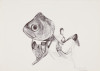 Fish Dreamer, Daryl Trivieri, Drawing, University of Alaska Museum of the North